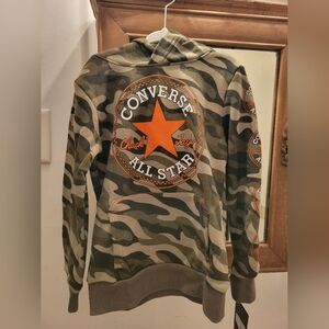 Converse Camo Hoodie Size 4